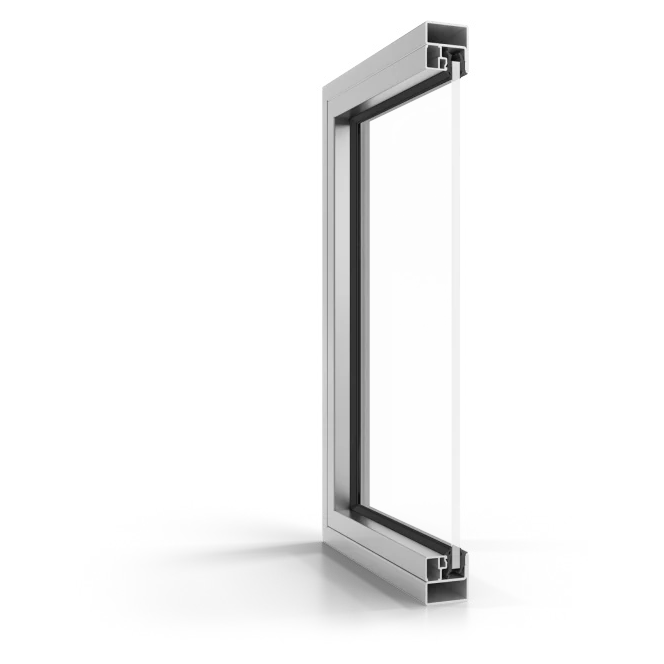 Profilé acier Norm Slide — coupe en 3D