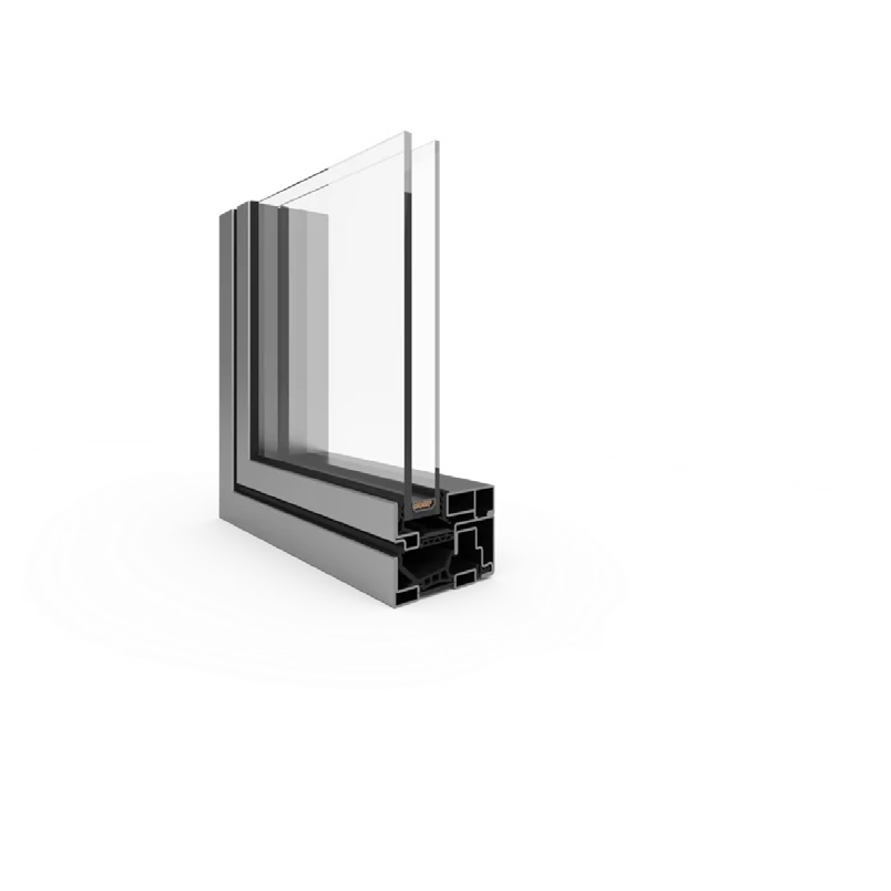 Profilé acier Unico — coupe en 3D